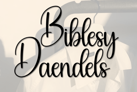 Biblesy Daendels β A Handwritten Font That Works