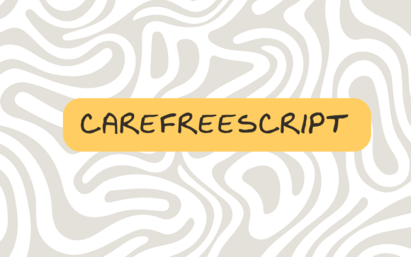 Carefree Script: The Bold Handwritten Font You Need