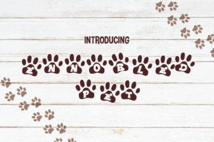 Ennobled Pet Font – Paw Prints Meets Playful Typography