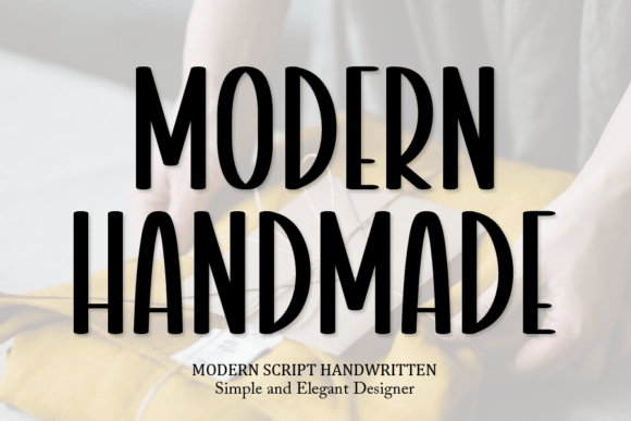 Modern Handmade Font for Creative Projects