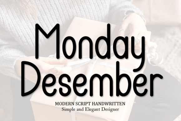 Monday Desember: A Free-Style Script Font for Creative Projects