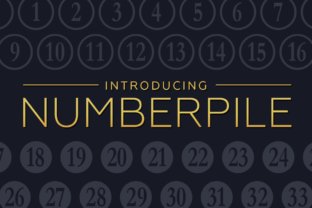 Numberpile Font: The Quirky Typeface for Bold Designs