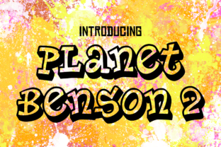 Planet Benson 2: Urban Graffiti Outline Font